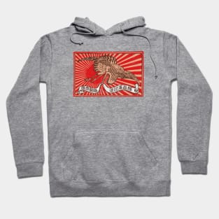 Vintage Japanese Matchbox Art - Crane Hoodie